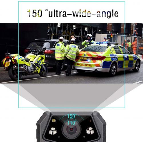 [아마존베스트]Retevis RT77 Body Camera Mini HD 1080P 21MP Police Camera Worn Video Camera 150° Field of View Security IR Night Vision Motion Detection 2650mAh IP54 Body Cam (16GB)