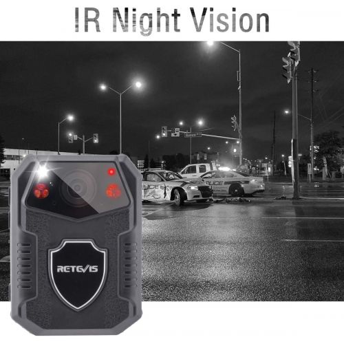  [아마존베스트]Retevis RT77 Body Camera Mini HD 1080P 21MP Police Camera Worn Video Camera 150° Field of View Security IR Night Vision Motion Detection 2650mAh IP54 Body Cam (16GB)