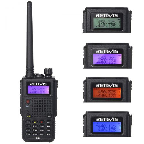  Retevis RT5 Two Way Radios 7W 128 CH 2 Way Radios VHFUHF Radio 136-174400-520 MHz Walkie Takies (5 Pack)