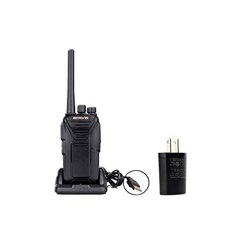  Retevis RT27V MURS Two Way radios 5 Channel VHF DCS Encryption License-Free Walkie Talkies with Covert Air Acoustic Earpiece(Black,10 Pack)