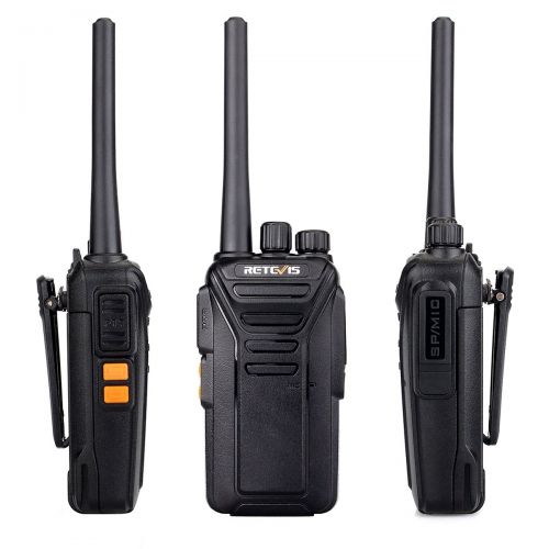  Retevis RT27V MURS Two Way radios 5 Channel VHF DCS Encryption License-Free Walkie Talkies with Covert Air Acoustic Earpiece(Black,10 Pack)