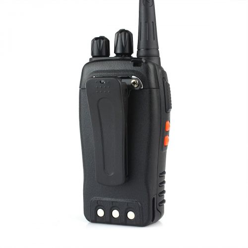  Retevis H-777 Walkie Talkies UHF Radio 16CH Single Band Flashlight 2 Way Radio Handheld Ham Radio Transceiver (2 Pack) with Speaker Mic (2 Pack) and Programming Cable