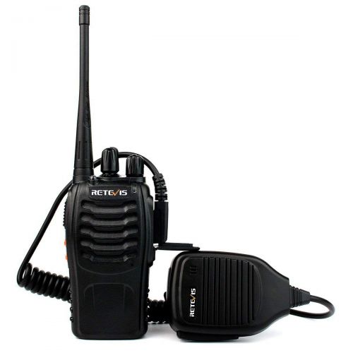  Retevis H-777 2 Way Radio UHF Flashlight CTCSSDCS Handheld Radio 16CH Walkie Talkies(4 Pack) with Speaker Mic (4 Pack)