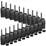 Retevis RT28 2 Way Radios Long Range Rechargeable 16 Channels FRS Emergency Alarm Security Business Walkie Talkies with USB Wall Charger(20 Pack)