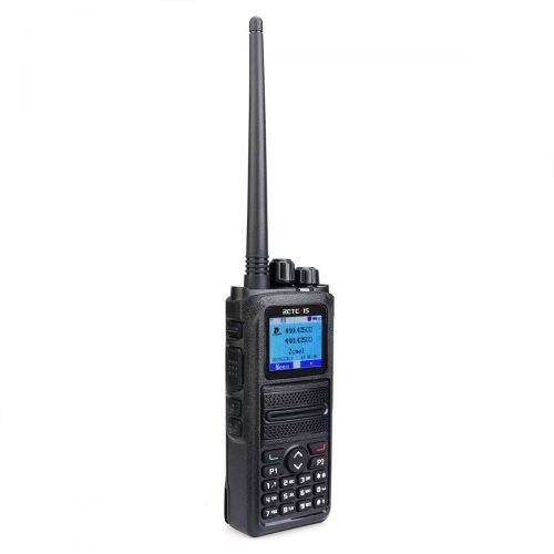  Retevis RT84 DMR Dual Band Two Way Radio Digital Analog UHF VHF 3000 Ch 10000 Contacts 2000mAh Dual Time Slot LCD SMS Text Alarm Ham Radio(1 Pack)