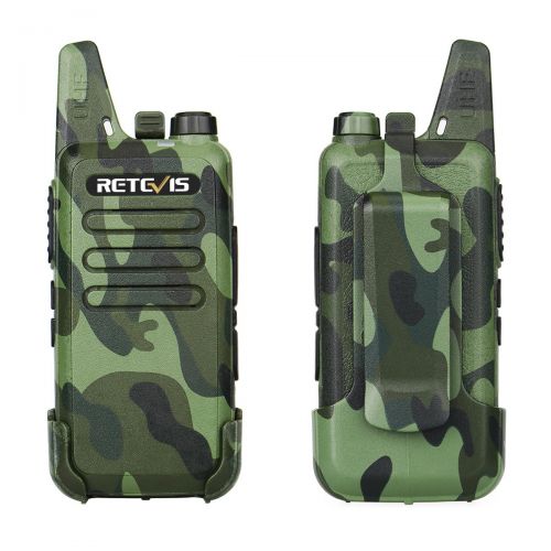  Retevis RT22 Walkie Talkies Rechargeable Voice Activated Channel Lock Scan Emergency Alarm Outdoor Cruise Ship Walkie Talkies Two Way Radio(4 Pack)