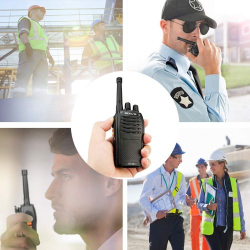  Retevis RT46 Walkie Talkies Dual Power FRS Rechargeable Long Range Two Way Radios Battery and Charger Included (10 Pack)