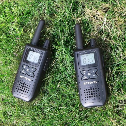  Retevis RT41 NOAA Walkie Talkies for Adults Rechargeable FRS Radios VOX 121 Privacy Codes 10 Call Alert LCD Security 2 Way Radio with Headset(4 Pack)