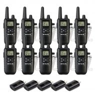 Retevis RT41 Walkie Talkie Rechargeable FRS VOX Roger Beep LCD 10 Call Tone NOAA Weather Alert Security Business Two-way Radio with Earpiece (10 Pack)