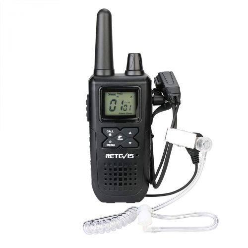  Retevis RT41 Walkie Talkie Rechargeable FRS VOX Roger Beep LCD 10 Call Tone NOAA Weather Alert Security Business Two-way Radio with Earpiece (10 Pack)
