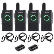 Retevis RT18 Walkie Talkies Rechargeable FRS UHF VOX Scan 2 Way Radios for Adults with Earpiece(4 Pack)