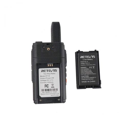  Retevis RT18 Walkie Talkies Rechargeable FRS UHF VOX Scan 2 Way Radios for Adults with Earpiece(4 Pack)