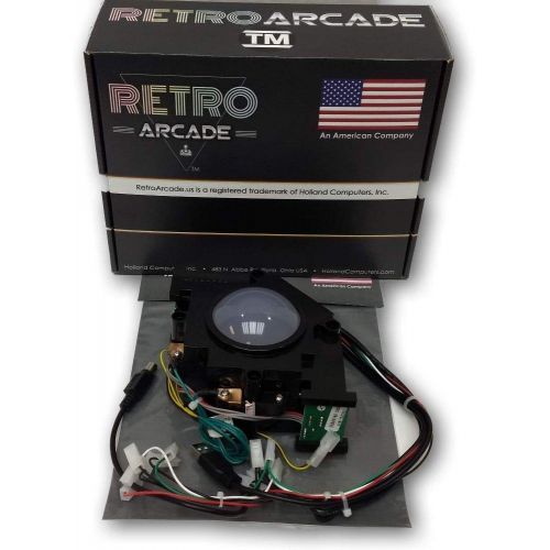  RetroArcade.us 3 inch Arcade Game LED Color Changing trackball with USB and PS2 Interface