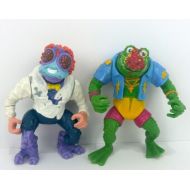 RetroGamingTreasures Vintage Teenage Mutant Ninja Turtles Action Figure Lot of 2 Genghis Baxter