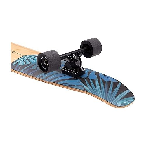  Retrospec Zed Cruiser & Pintail Longboard Skateboard Complete Cruiser | Bamboo & Canadian Maple Wood Cruiser w/Reverse Kingpin Trucks for Commuting, Cruising, Carving & Downhill Riding