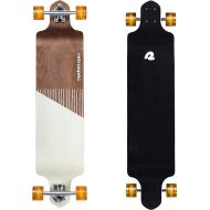 Retrospec Tidal 41-inch Drop-Down Longboard Skateboard Complete 9-Ply Canadian Maple Wood Build Cruiser for Commuting, Cruising, Carving & Downhill Riding