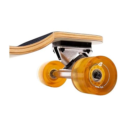  Retrospec Tidal 41-inch Drop-Down Longboard Skateboard Complete 9-Ply Canadian Maple Wood Build Cruiser for Commuting, Cruising, Carving & Downhill Riding