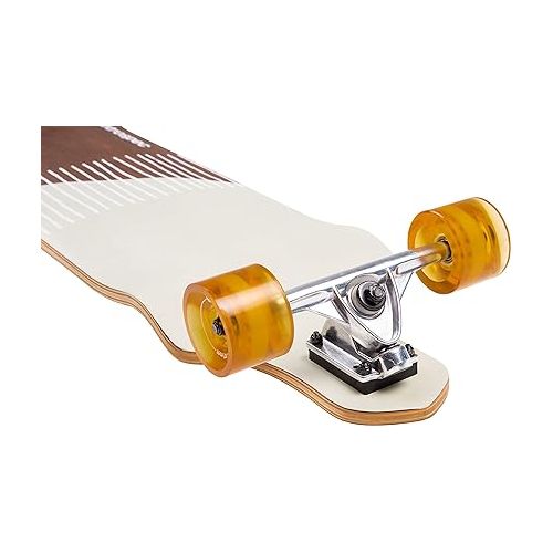  Retrospec Tidal 41-inch Drop-Down Longboard Skateboard Complete 9-Ply Canadian Maple Wood Build Cruiser for Commuting, Cruising, Carving & Downhill Riding