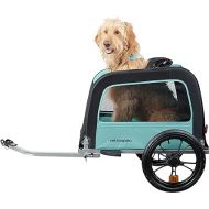 Retrospec Rover Waggin' Pet Bike Trailer - Small & Medium Sized Dogs Bicycle Carrier - Foldable Frame with 16 Inch Wheels - Non-Slip Floor & Internal Leash