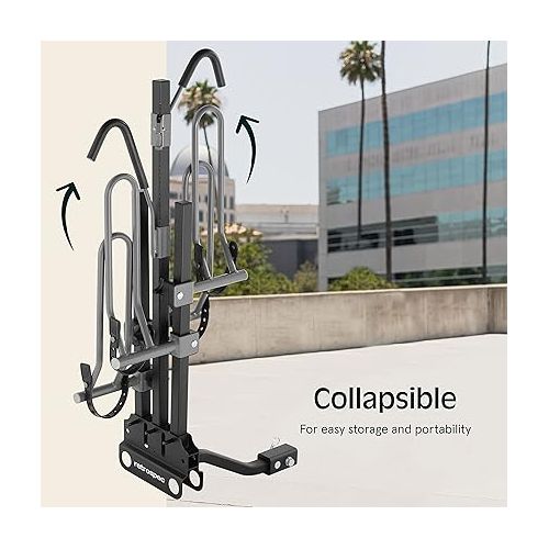  Retrospec Lenox Car Hitch Mount Tray Bike Rack W/ 2-Inch Receiver - 2 Bicycle Carrier - Class II or III Trailer Hitch