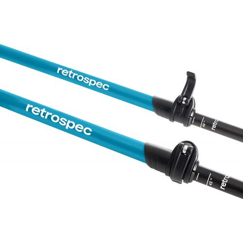  Retrospec Solstice Trekking & Ski Poles for Men & Women - Aluminum w/ Cork or Foam Grip - Adjustable & Collapsible Lightweight Hiking, Walking & Skiing Sticks