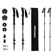 Retrospec Solstice Trekking & Ski Poles for Men & Women - Aluminum w/ Cork or Foam Grip - Adjustable & Collapsible Lightweight Hiking, Walking & Skiing Sticks