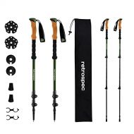 Retrospec Solstice Trekking & Ski Poles for Men & Women - Aluminum w/ Cork or Foam Grip - Adjustable & Collapsible Lightweight Hiking, Walking & Skiing Sticks