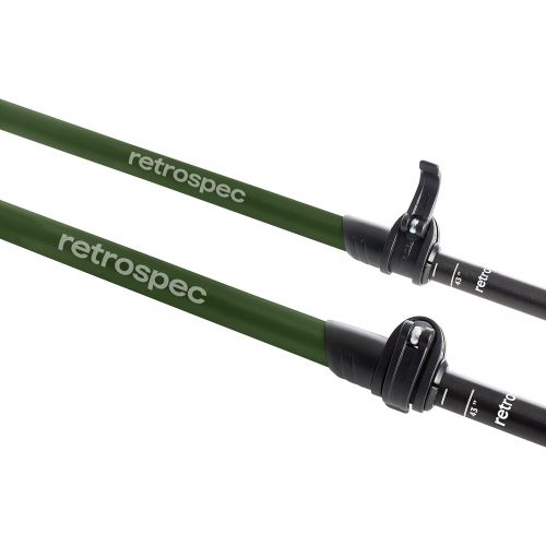  Retrospec Solstice Trekking & Ski Poles for Men & Women - Aluminum w/ Cork or Foam Grip - Adjustable & Collapsible Lightweight Hiking, Walking & Skiing Sticks