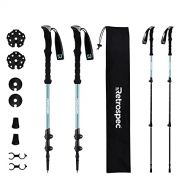 Retrospec Solstice Trekking & Ski Poles for Men & Women - Aluminum w/ Cork or Foam Grip - Adjustable & Collapsible Lightweight Hiking, Walking & Skiing Sticks