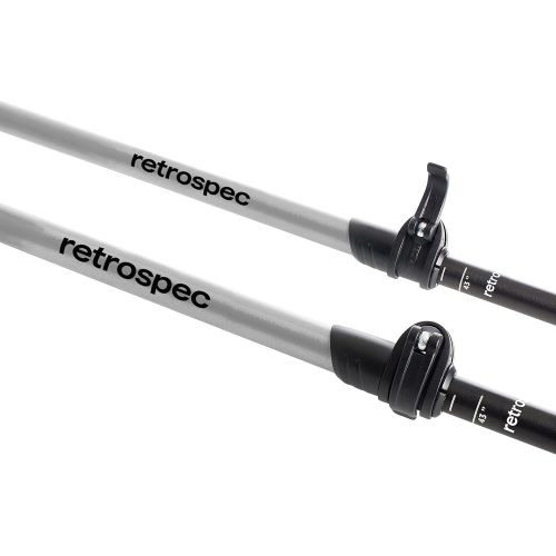  Retrospec Solstice Trekking & Ski Poles for Men & Women - Aluminum w/ Cork or Foam Grip - Adjustable & Collapsible Lightweight Hiking, Walking & Skiing Sticks