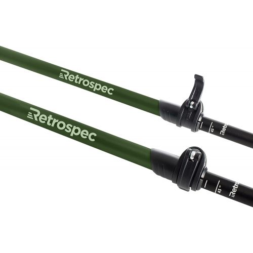  Retrospec Solstice Trekking & Ski Poles for Men & Women - Aluminum w/ Cork or Foam Grip - Adjustable & Collapsible Lightweight Hiking, Walking & Skiing Sticks