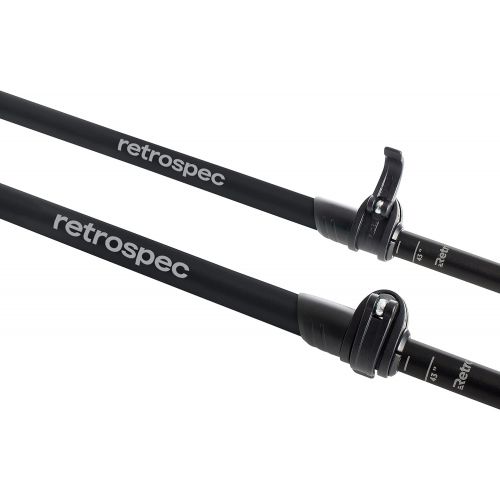  Retrospec Solstice Trekking & Ski Poles for Men & Women - Aluminum w/ Cork or Foam Grip - Adjustable & Collapsible Lightweight Hiking, Walking & Skiing Sticks