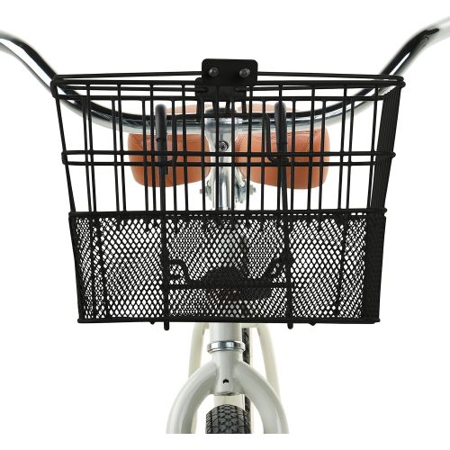  Retrospec Bicycles Detachable Steel Half-Mesh Apollo Bike Basket with Handles