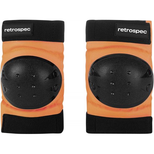  Retrospec Knee Pads, Elbow Pads & Wrist Guards for Men, Women & Kids - Protective Gear for Skateboarding, Roller Skate, Rollerblade, BMX & Scooter - Multi Sport Pad Set