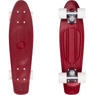 Retrospec Quip Skateboard 22.5 and 27 Classic Retro Plastic Cruiser Complete Skateboard with ABEC 7 Bearings and PU Wheels