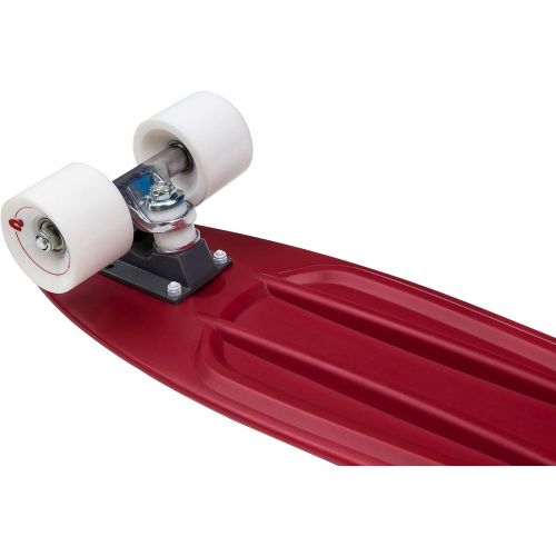  Retrospec Quip Skateboard 22.5 and 27 Classic Retro Plastic Cruiser Complete Skateboard with ABEC 7 Bearings and PU Wheels