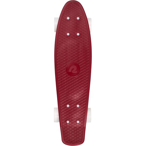  Retrospec Quip Skateboard 22.5 and 27 Classic Retro Plastic Cruiser Complete Skateboard with ABEC 7 Bearings and PU Wheels