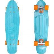 Retrospec Quip Skateboard 22.5 and 27 Classic Retro Plastic Cruiser Complete Skateboard with ABEC 7 Bearings and PU Wheels