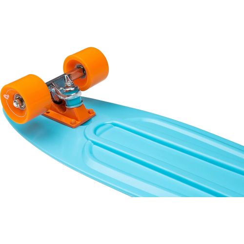  Retrospec Quip Skateboard 22.5 and 27 Classic Retro Plastic Cruiser Complete Skateboard with ABEC 7 Bearings and PU Wheels