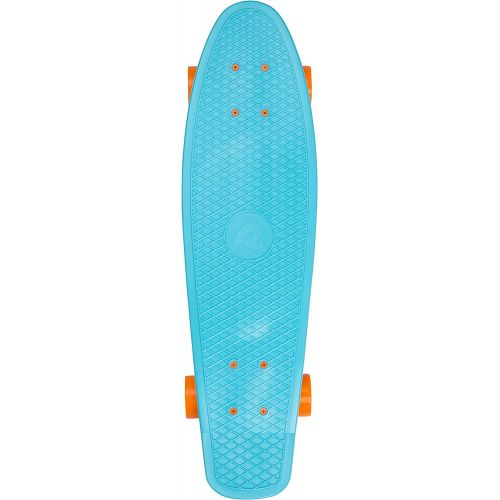  Retrospec Quip Skateboard 22.5 and 27 Classic Retro Plastic Cruiser Complete Skateboard with ABEC 7 Bearings and PU Wheels