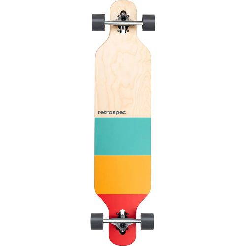  Retrospec Rift Drop-Through Longboard Skateboard Complete