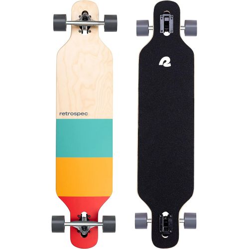  Retrospec Rift Drop-Through Longboard Skateboard Complete