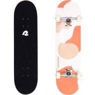 Retrospec Alameda Skateboard Complete Canadian Maple Wood Deck w/ 5.5 Inch Aluminum Alloy Trucks for Commuting, Cruising, Carving & Downhill Riding