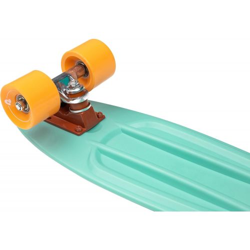  Retrospec Quip Skateboard 22.5 and 27 Classic Retro Plastic Cruiser Complete Skateboard with ABEC 7 Bearings and PU Wheels