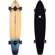 Retrospec Zed Longboard Skateboard Complete Cruiser Bamboo & Canadian Maple Wood Cruiser w/ Reverse Kingpin Trucks for Commuting, Cruising, Carving & Downhill Riding