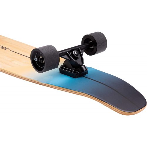  Retrospec Zed Longboard Skateboard Complete Cruiser Bamboo & Canadian Maple Wood Cruiser w/ Reverse Kingpin Trucks for Commuting, Cruising, Carving & Downhill Riding