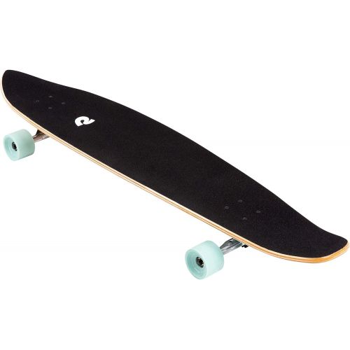  Retrospec Zed Longboard Skateboard Complete Cruiser Bamboo & Canadian Maple Wood Cruiser w/ Reverse Kingpin Trucks for Commuting, Cruising, Carving & Downhill Riding