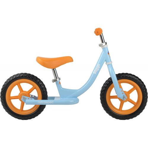  Retrospec Cub Kids Balance Bike No Pedal Bicycle - Beginner Toddler Bike - Steel Frame & Air-Free Tires - Girls & Boys 2-5 Years