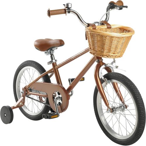  Retrospec Beaumont Mini 16 Inch Kids Bike for 4-6 year-olds with Training Wheels, Basket and Bell