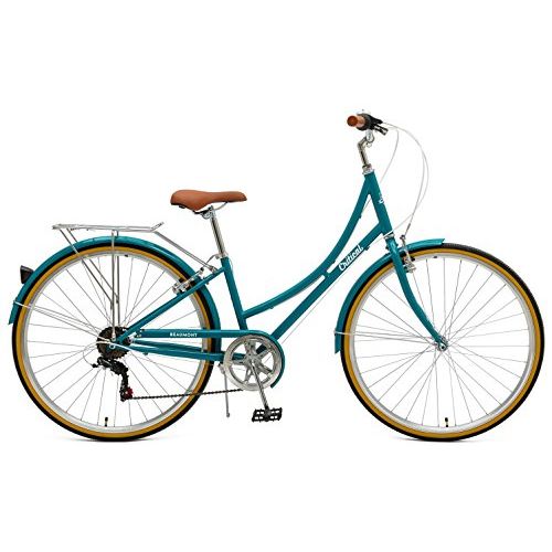  Retrospec by Westridge Critical Cycles Beaumont-7 Seven Speed Ladys Urban City Commuter Bike; 38cm, Turquoise, 38cmSmall